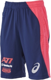 【ASICS/アシックス】 A77 トレーニングハーフパンツ ネイビーブルーxディバピンク ユニセックス アシックス